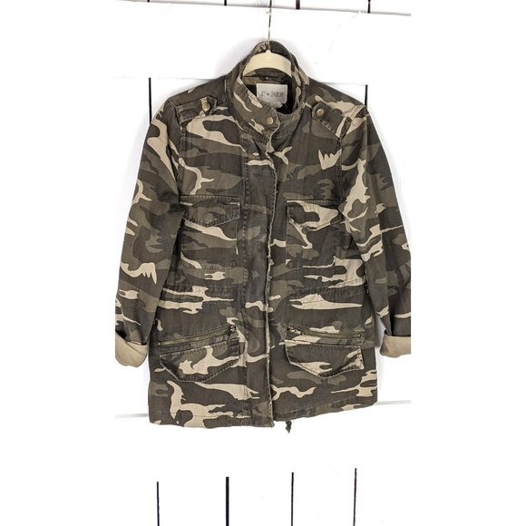 Sky and Sparrow green Camo camouflage military style cotton jacket - Picture 2 of 7